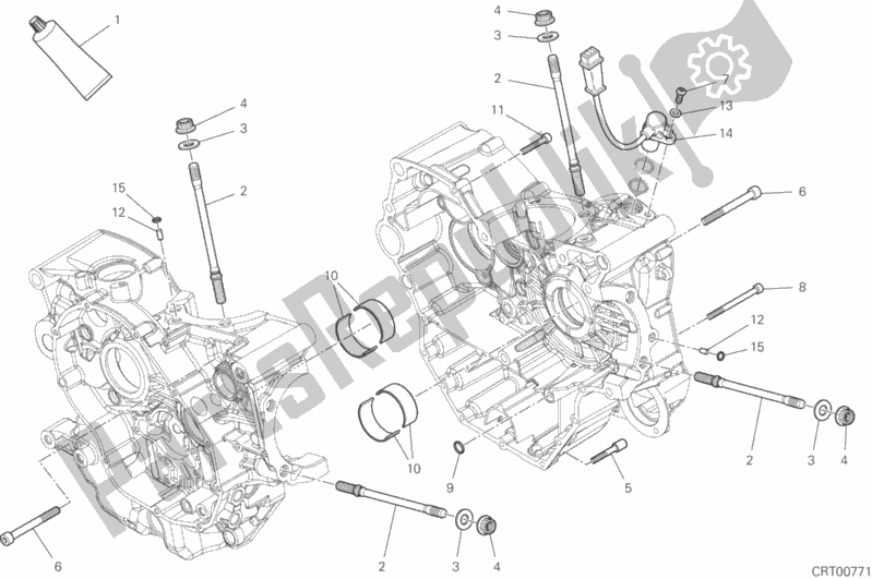 Tutte le parti per il 10a - Coppia Semicarter del Ducati Monster 821 USA 2018